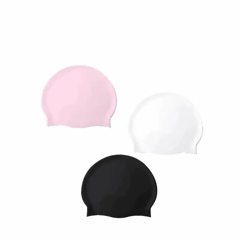 Adult men and women silicone swimming cap solid color swimming cap manufacturers wholesale high elastic waterproof swimming cap can be added LOGO