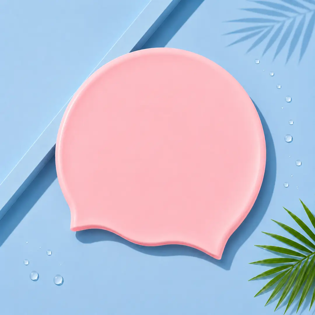 Adult men and women silicone swimming cap solid color swimming cap manufacturers wholesale high elastic waterproof swimming cap can be added LOGO