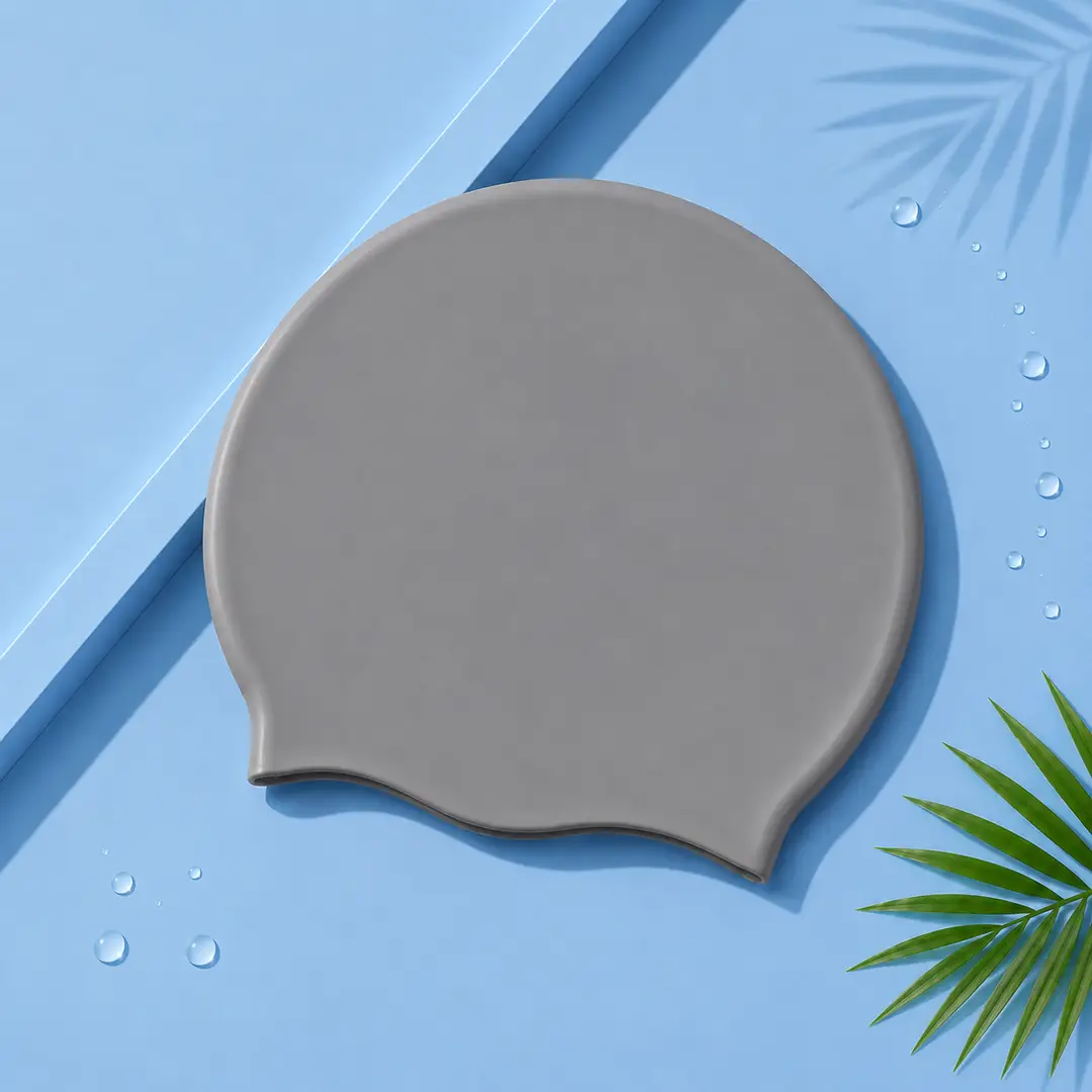 Adult men and women silicone swimming cap solid color swimming cap manufacturers wholesale high elastic waterproof swimming cap can be added LOGO
