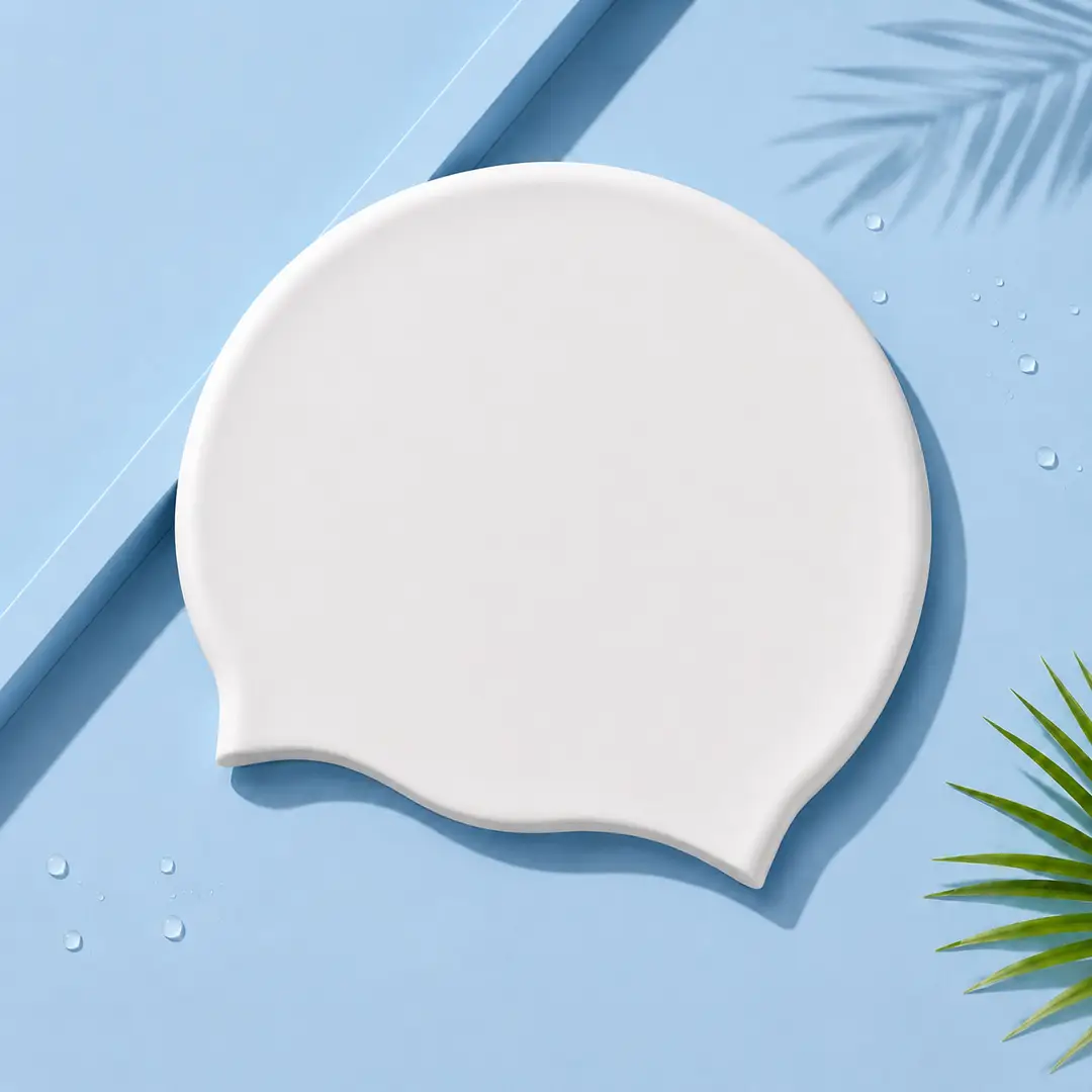 Adult men and women silicone swimming cap solid color swimming cap manufacturers wholesale high elastic waterproof swimming cap can be added LOGO