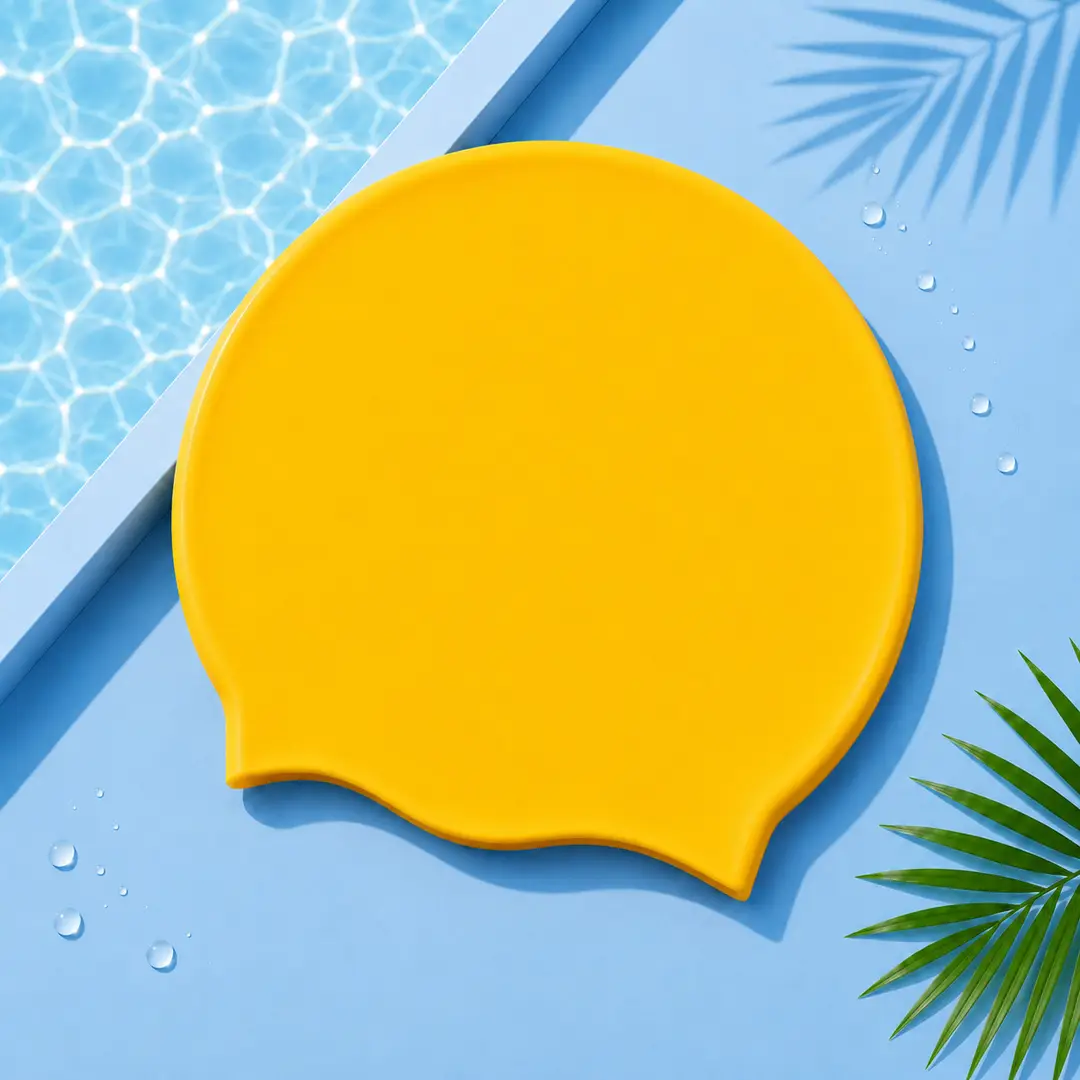 Adult men and women silicone swimming cap solid color swimming cap manufacturers wholesale high elastic waterproof swimming cap can be added LOGO