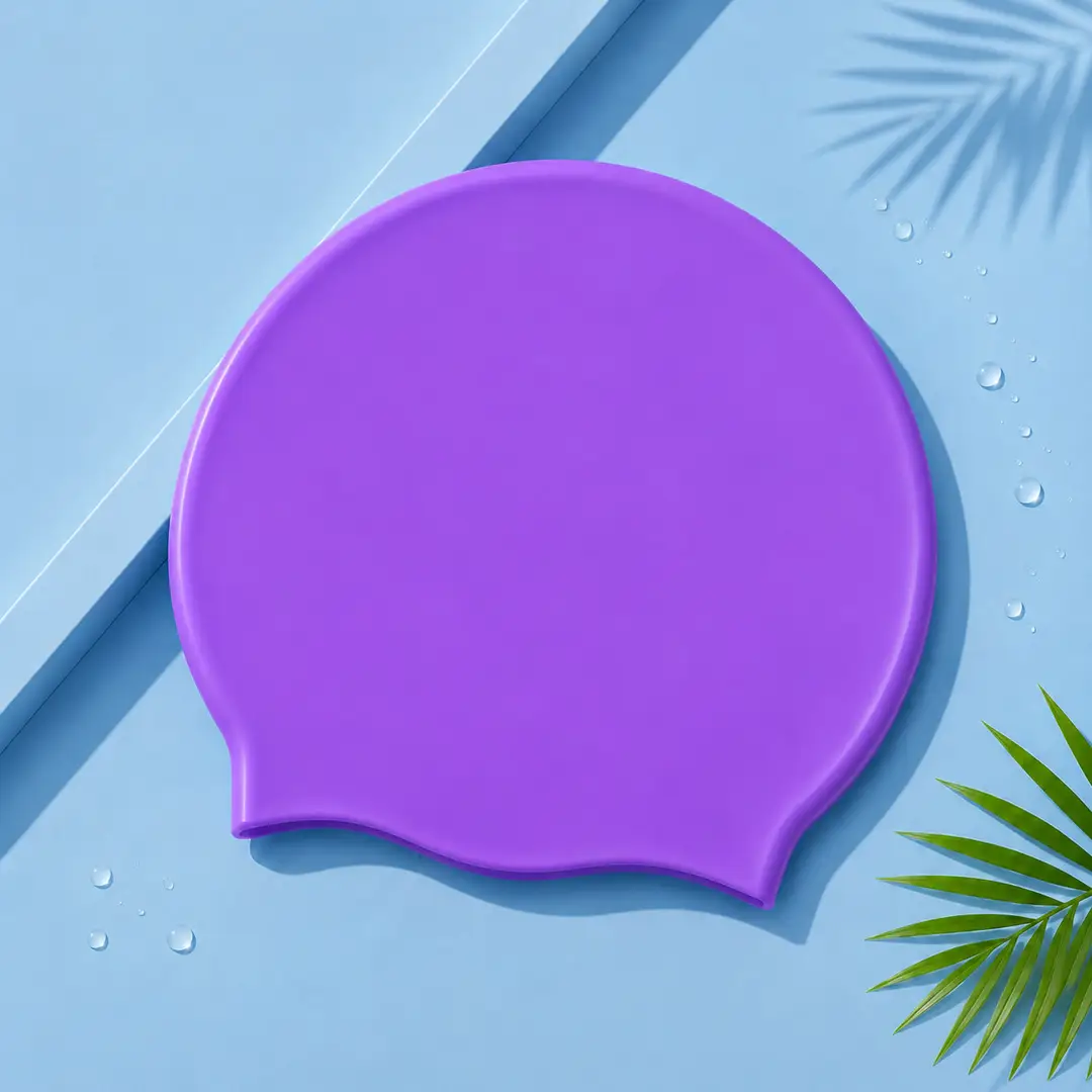 Adult men and women silicone swimming cap solid color swimming cap manufacturers wholesale high elastic waterproof swimming cap can be added LOGO
