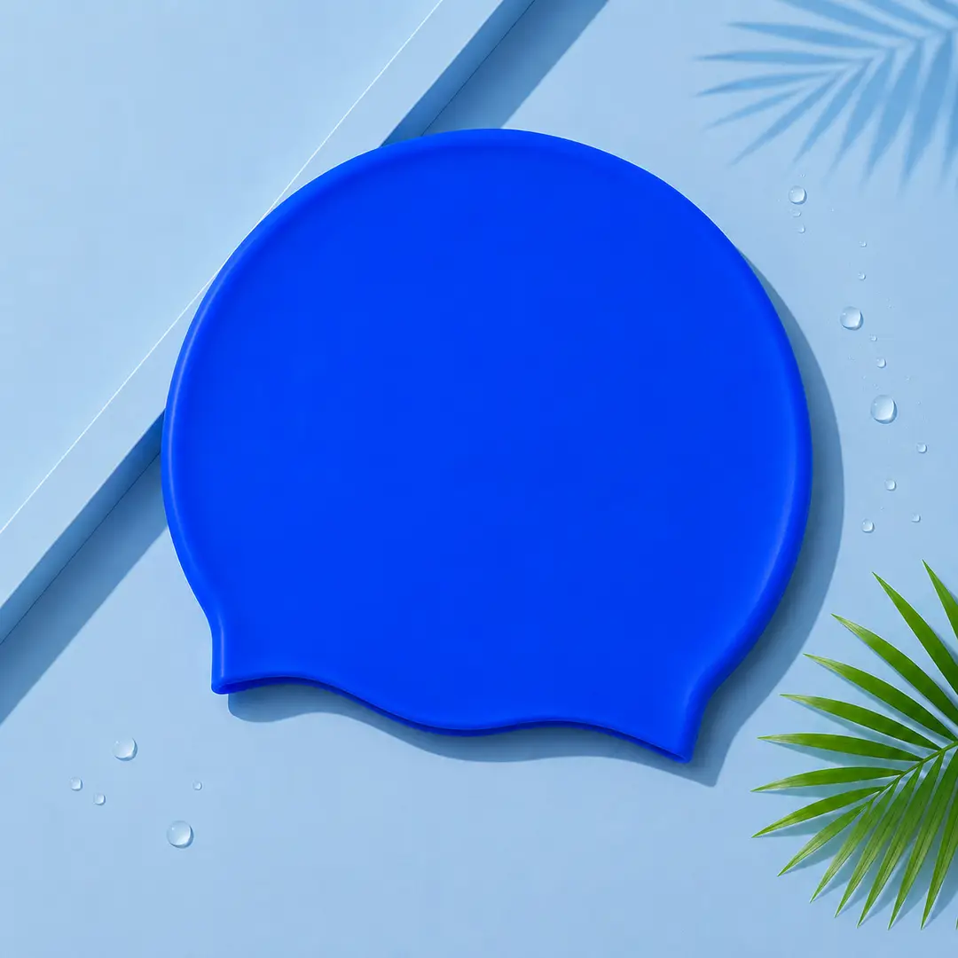 Adult men and women silicone swimming cap solid color swimming cap manufacturers wholesale high elastic waterproof swimming cap can be added LOGO