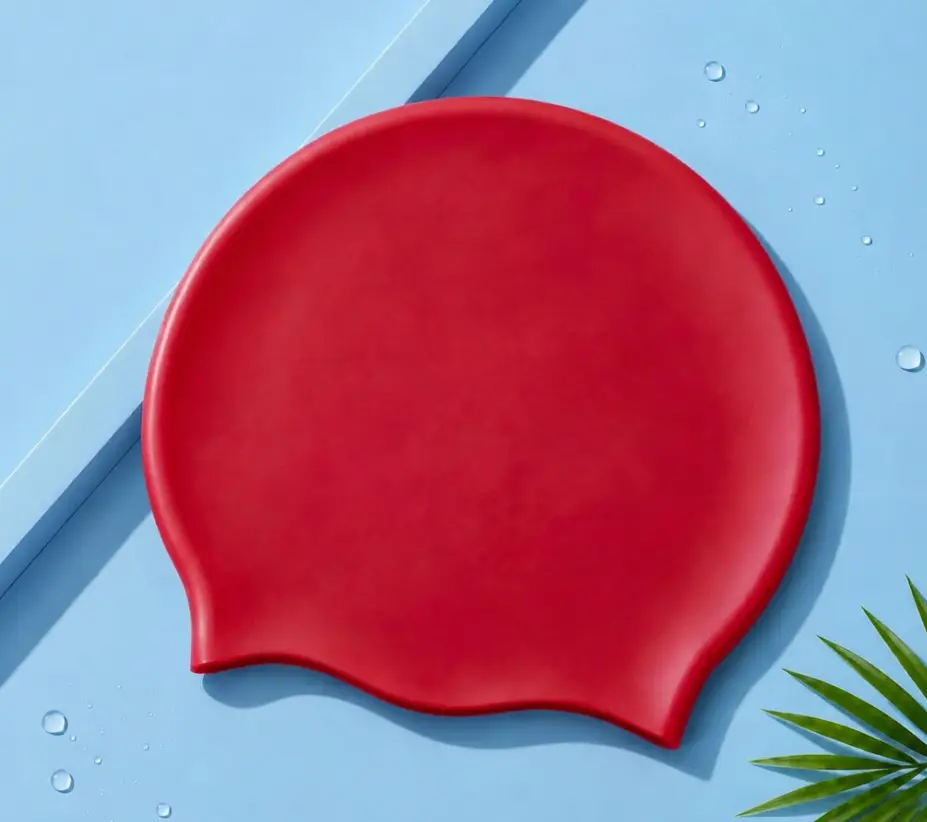 Adult men and women silicone swimming cap solid color swimming cap manufacturers wholesale high elastic waterproof swimming cap can be added LOGO