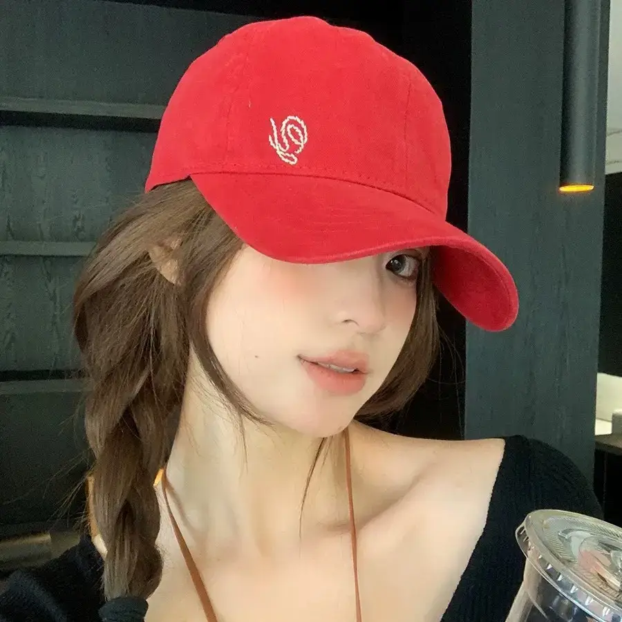 Women Korean Style Washed Embroidered Cap 2026 - Image 6