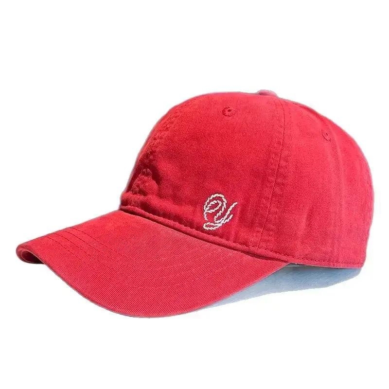 Women Korean Style Washed Embroidered Cap 2026 - Image 9