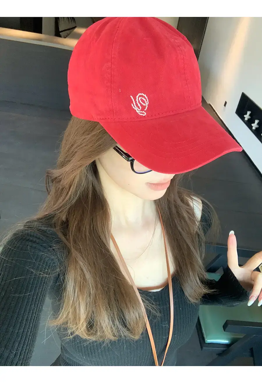 Women Korean Style Washed Embroidered Cap 2026 — feature 5