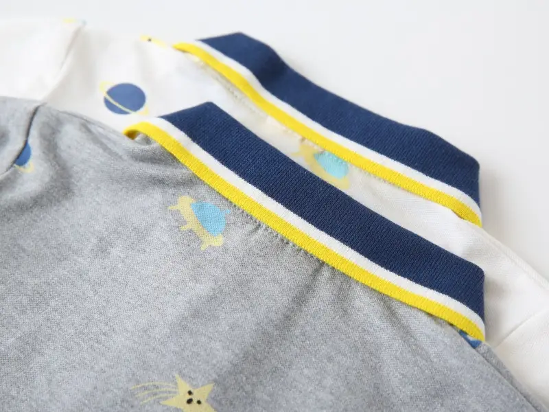 Children's Grey Printed Polo T-Shirt Short Sleeve Summer Boys — feature 12