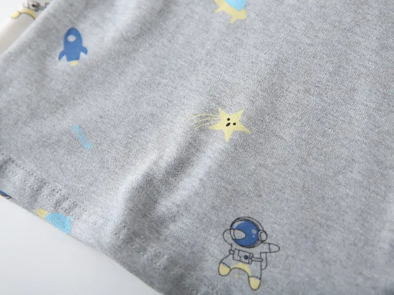 Children's Grey Printed Polo T-Shirt Short Sleeve Summer Boys — feature 13