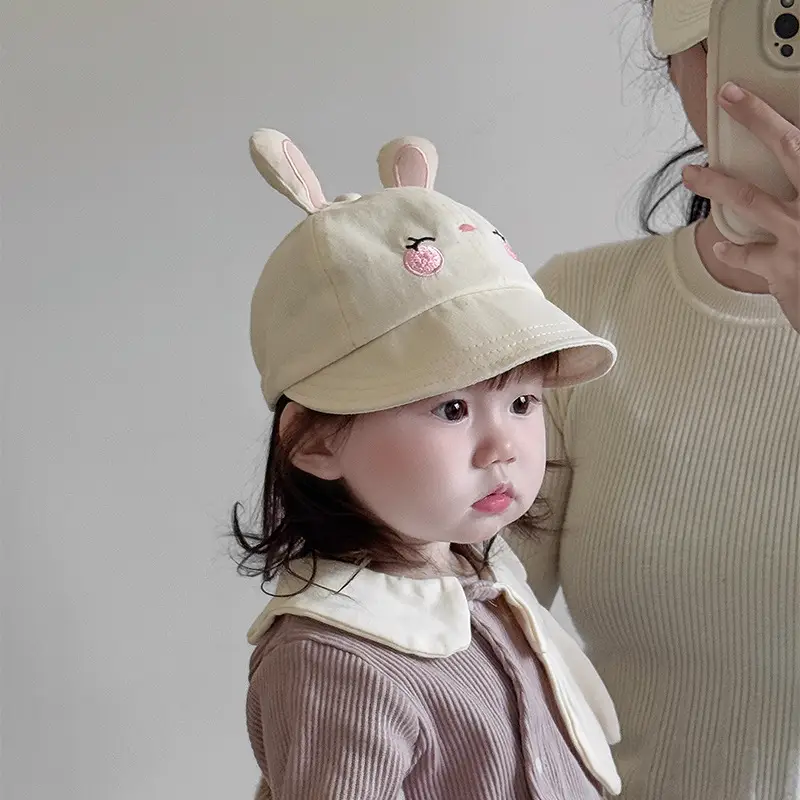 Baby Bunny Hat Pink Spring Summer Cap — feature 3