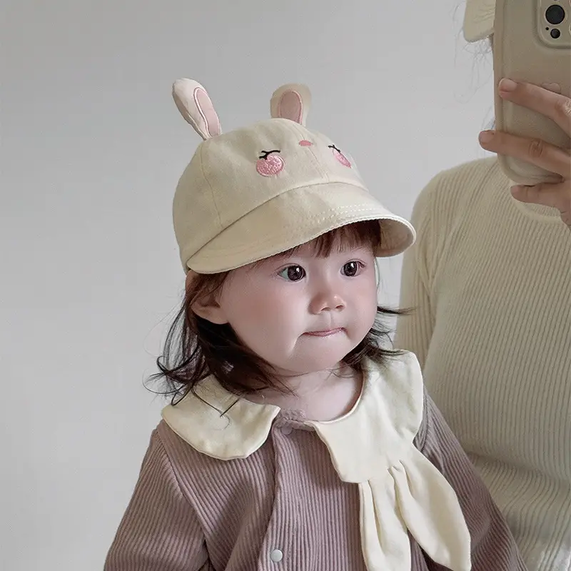 Baby Bunny Hat Pink Spring Summer Cap — feature 5