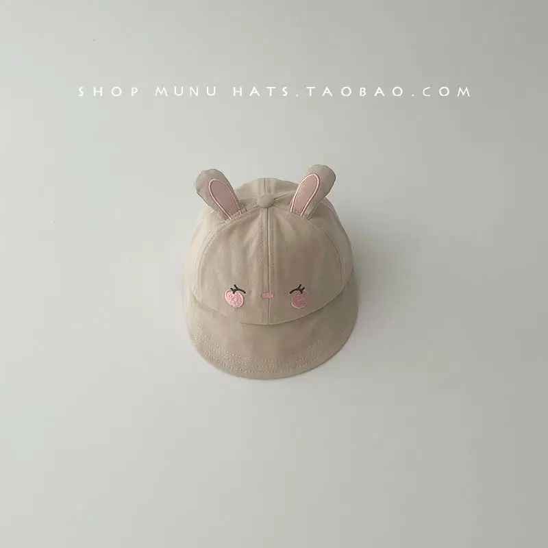Baby Bunny Hat Pink Spring Summer Cap - Image 3