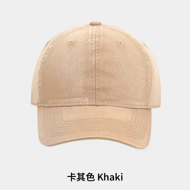Dark Grey Washed Baseball Cap Plus Size Sunshade - Image 2