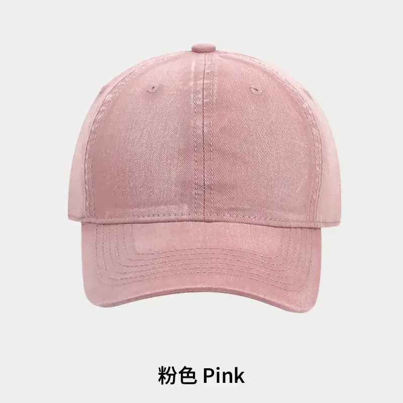 Dark Grey Washed Baseball Cap Plus Size Sunshade - Image 7