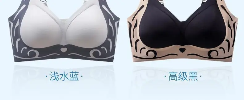 Color-Blocked Backless Bra Without Underwire, Gathers and Lifts the Side Breasts, Breathable Thin Style, Women's Summer Thin Bra — feature 18