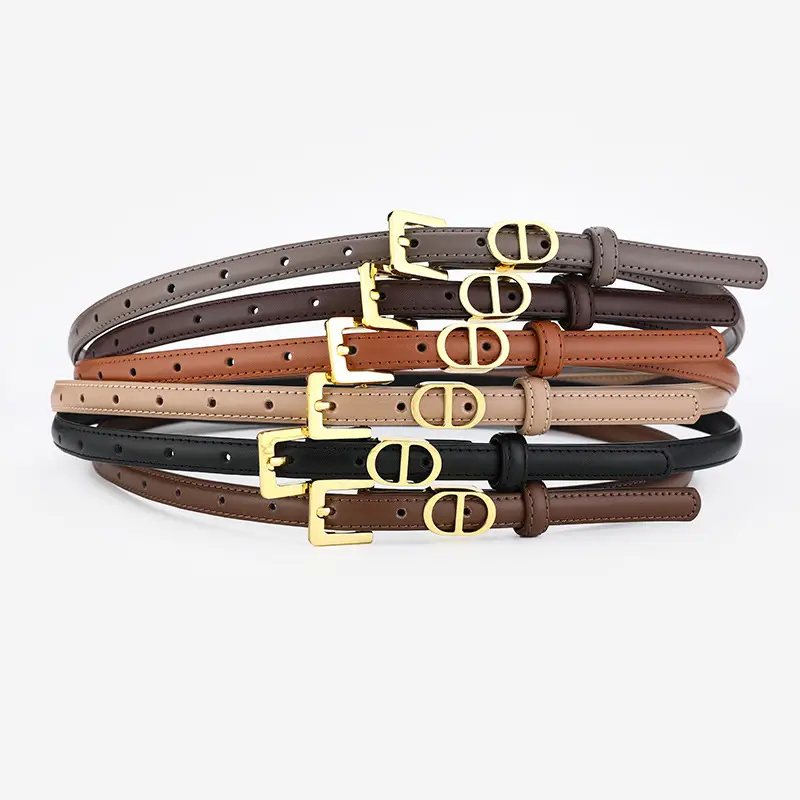 Women's D-Braceled Belt with Cowhide Leather - Image 8