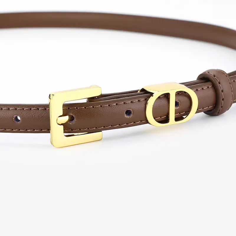Women's D-Braceled Belt with Cowhide Leather - Image 9