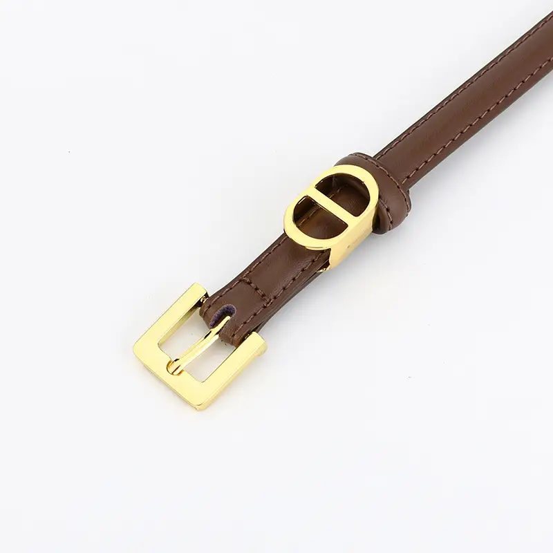 Women's D-Braceled Belt with Cowhide Leather - Image 10