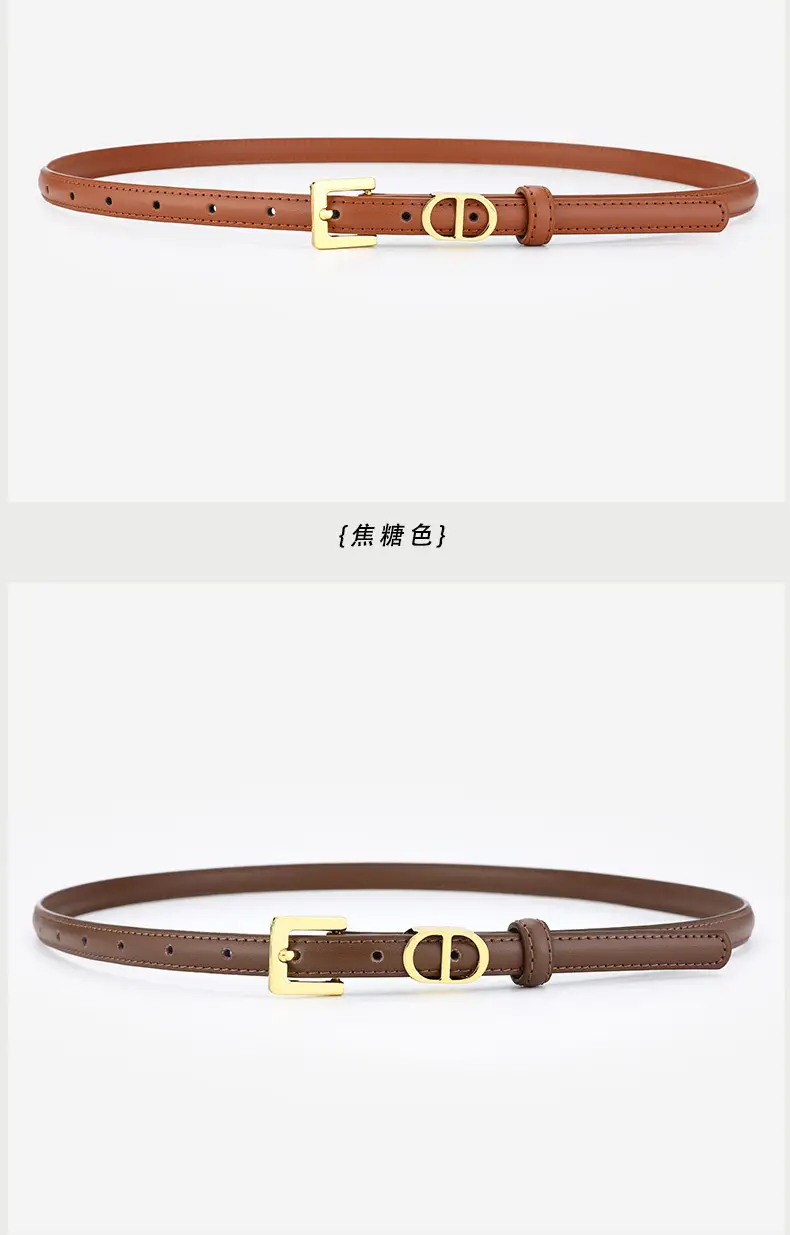 Women's D-Braceled Belt with Cowhide Leather — feature 10