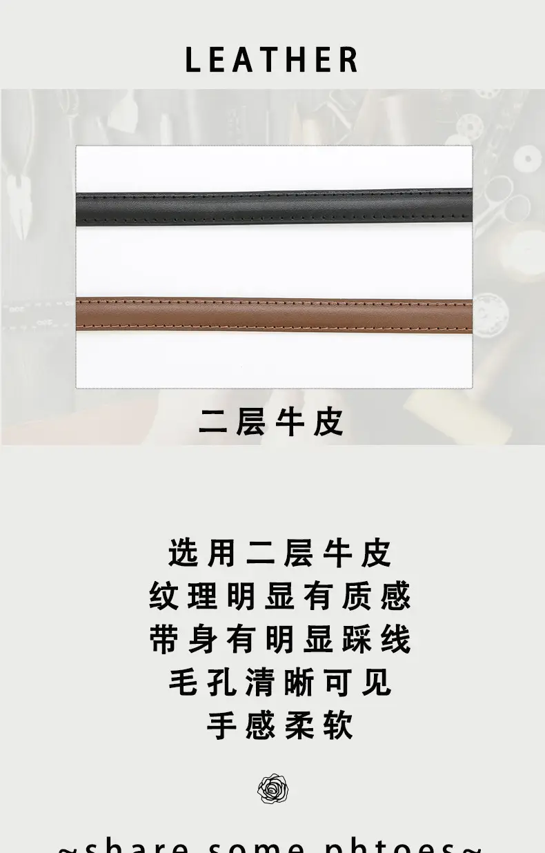 Women's D-Braceled Belt with Cowhide Leather — feature 3