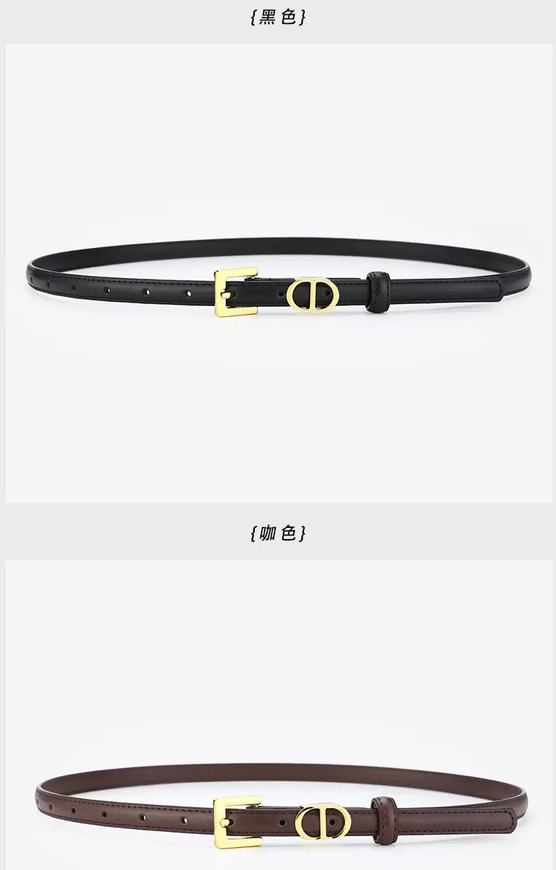 Women's D-Braceled Belt with Cowhide Leather — feature 8