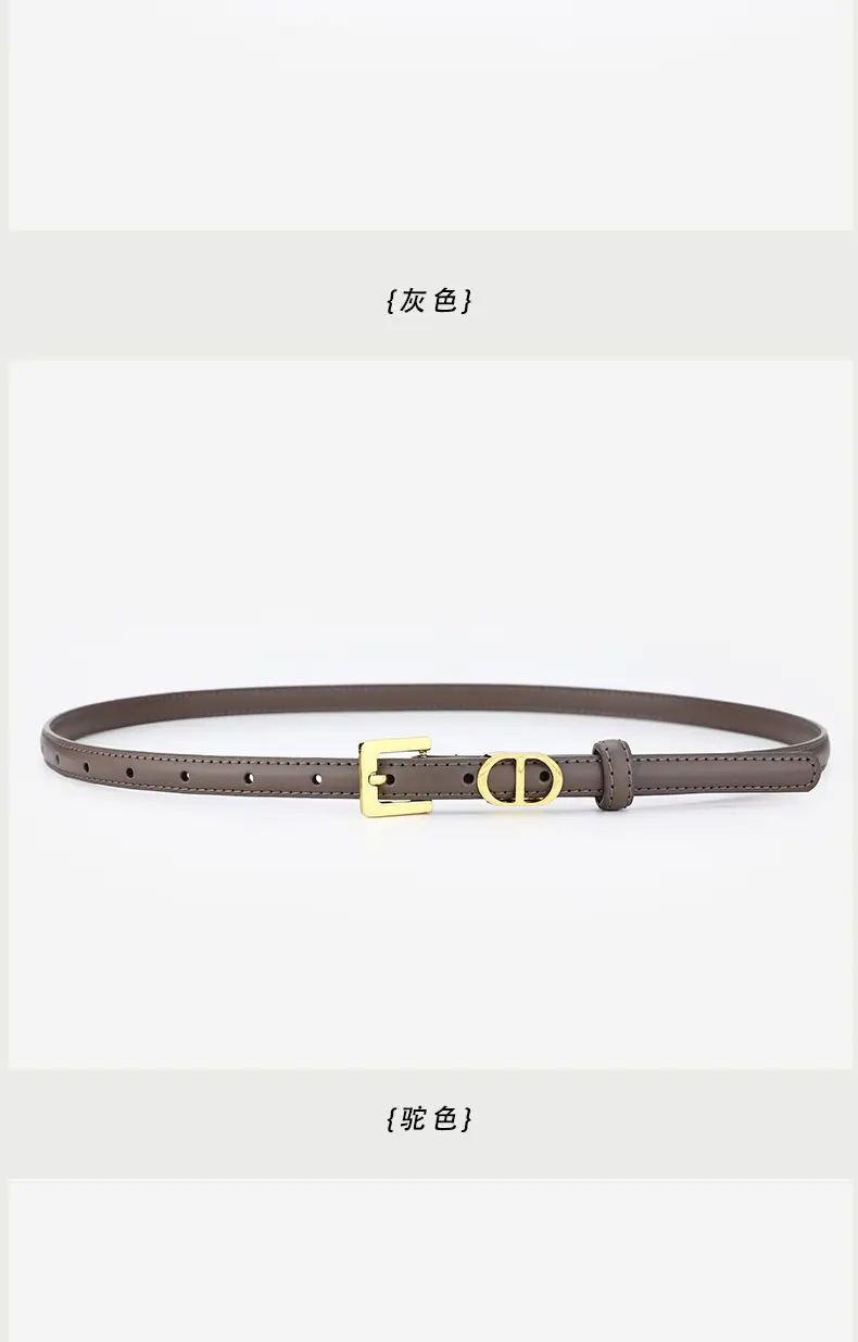 Women's D-Braceled Belt with Cowhide Leather — feature 9