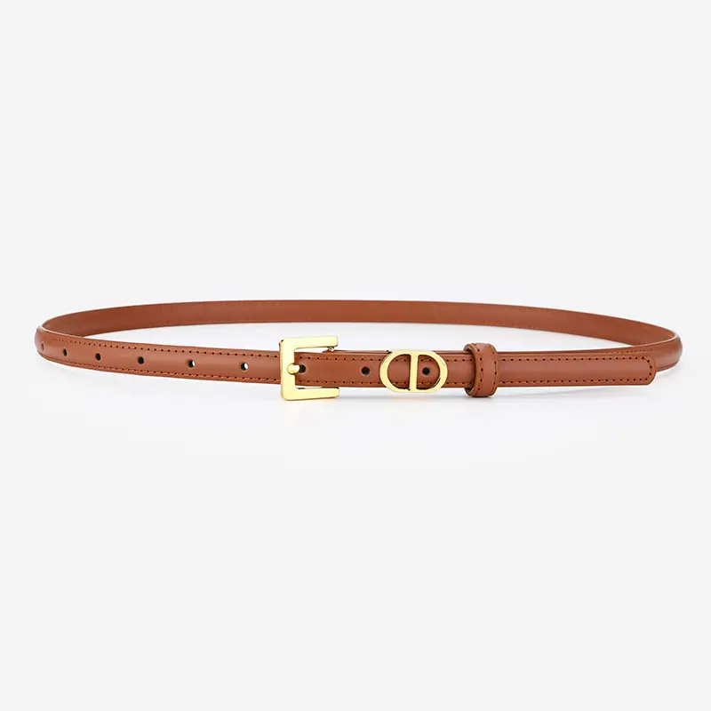 Women's D-Braceled Belt with Cowhide Leather - Image 2