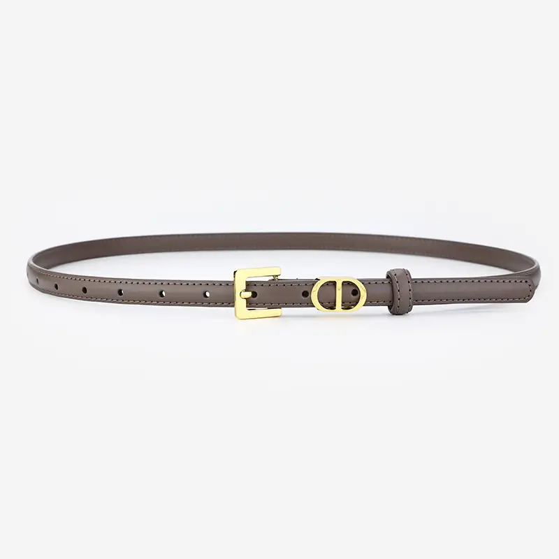 Women's D-Braceled Belt with Cowhide Leather - Image 4