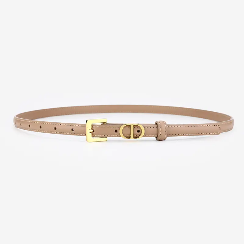 Women's D-Braceled Belt with Cowhide Leather - Image 5