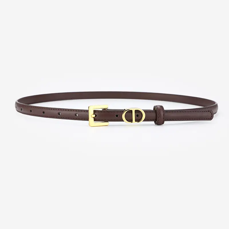 Women's D-Braceled Belt with Cowhide Leather - Image 6