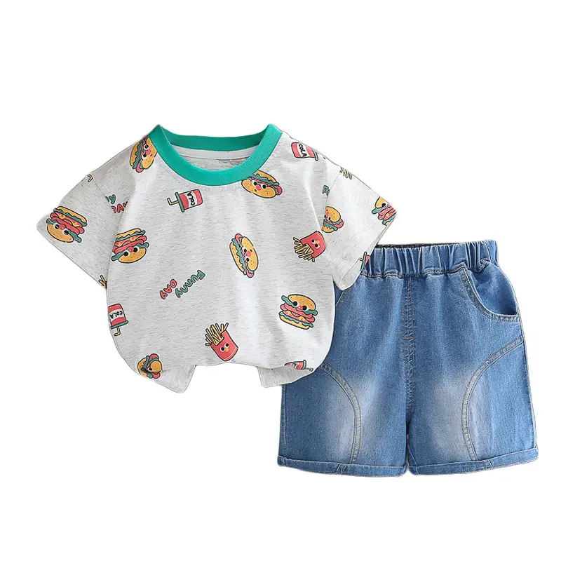 Boys Cartoon T-Shirt Shorts 2025 Summer Suit - Image 5