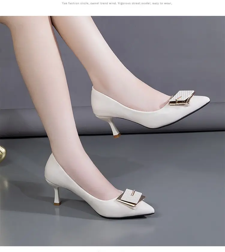 Women Pointed Toe Rhinestone Heels White 2026 — feature 7
