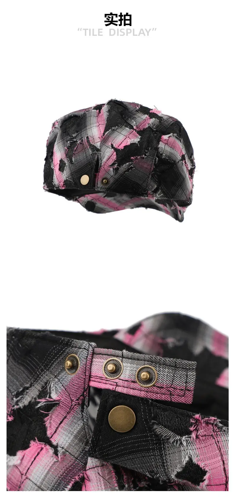 Retro Distressed Black Hat Women's Fashion — feature 3