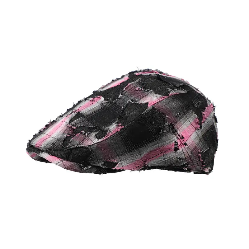Retro Distressed Black Hat Women's Fashion - Image 3