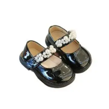 White Pearl Embellished Baby Shoes 0-3Yrs Non-Slip