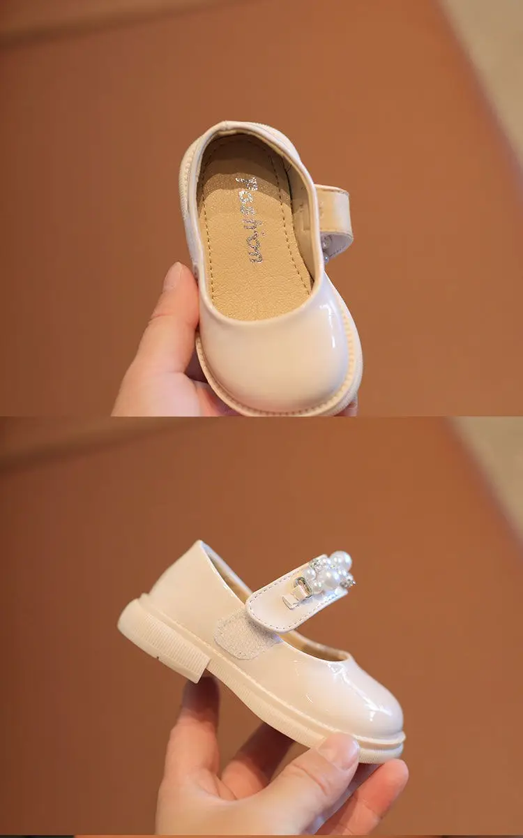 White Pearl Embellished Baby Shoes 0-3Yrs Non-Slip — feature 11