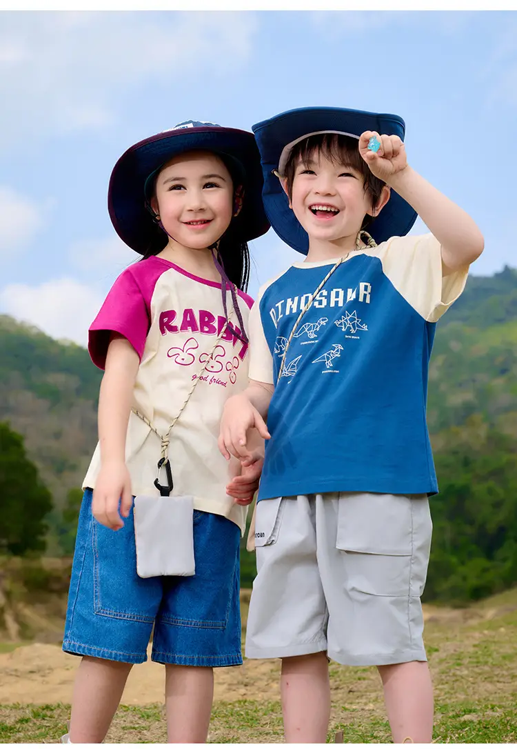 Cotton Rabbit T-Shirt Boys Girls Summer Pack — feature 15
