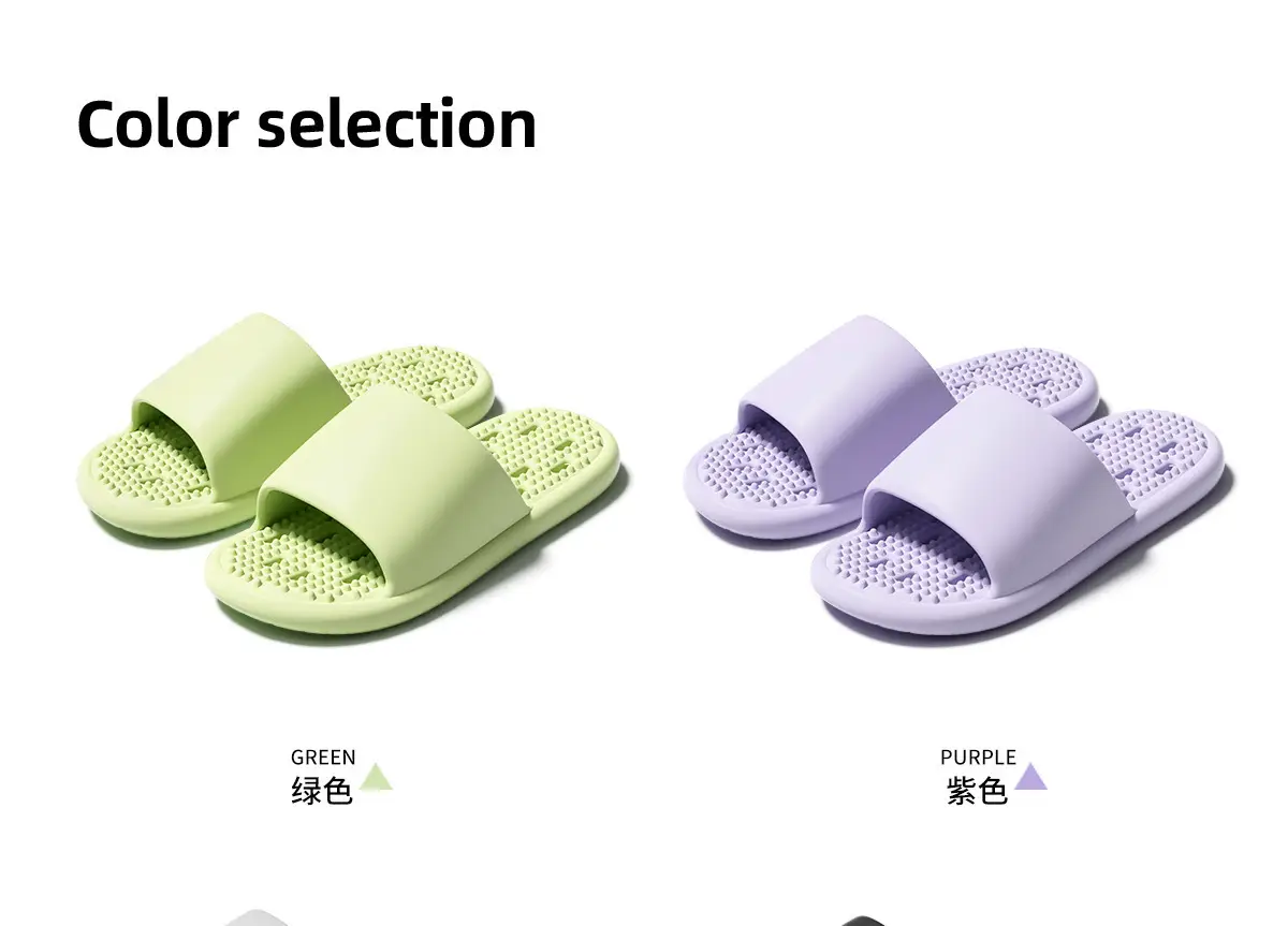 Men's Green Leak-Proof Bath Slippers with Quick-Drying Design — feature 12
