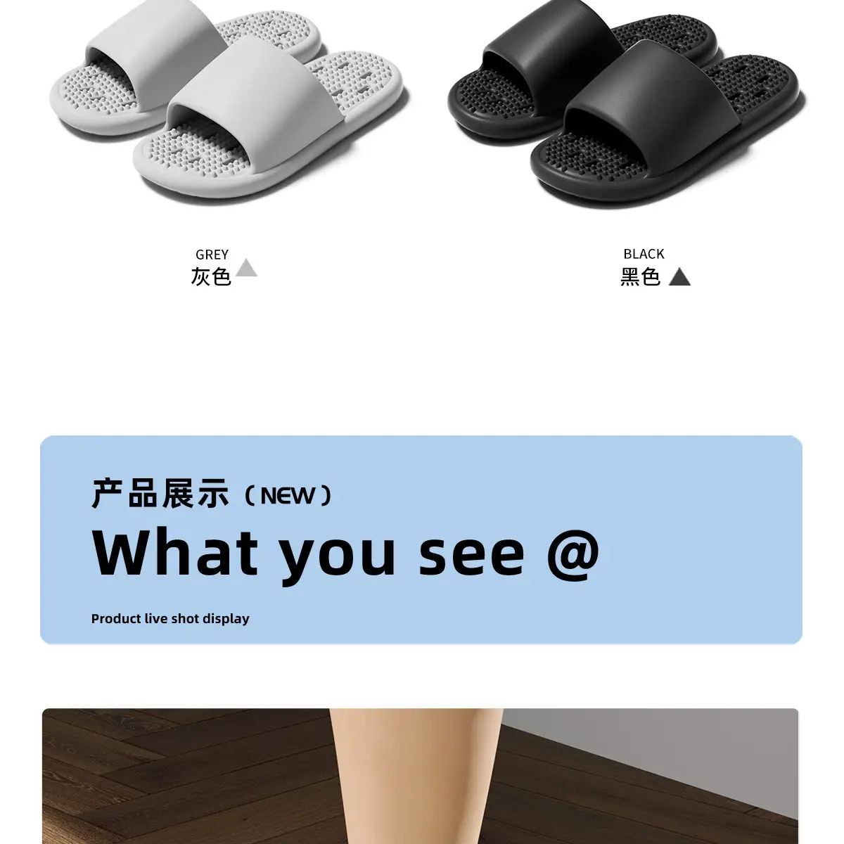 Men's Green Leak-Proof Bath Slippers with Quick-Drying Design — feature 13