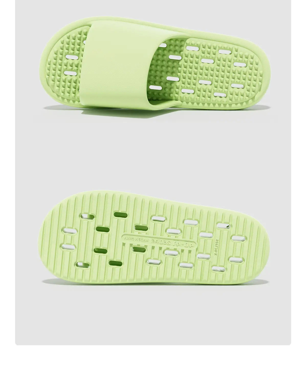 Men's Green Leak-Proof Bath Slippers with Quick-Drying Design — feature 20