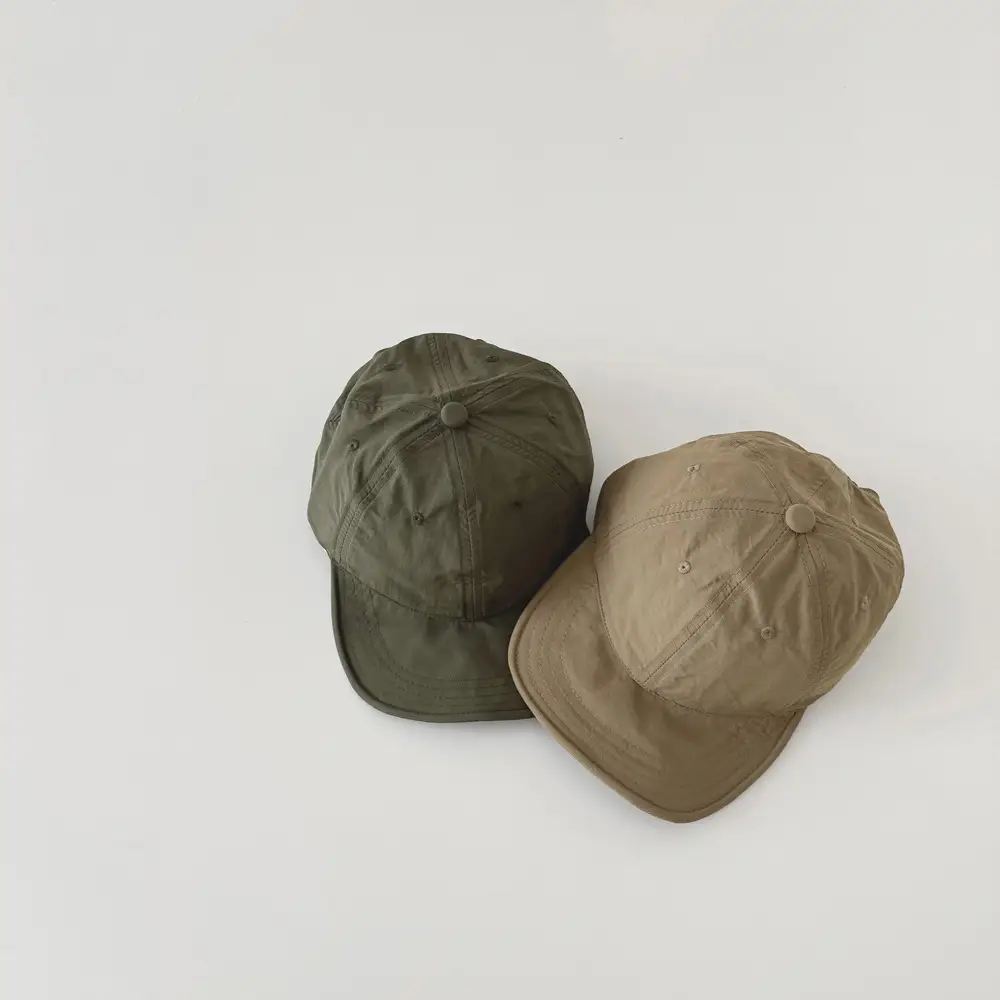 Kids Sun Hat Beige Soft Bristle Cap