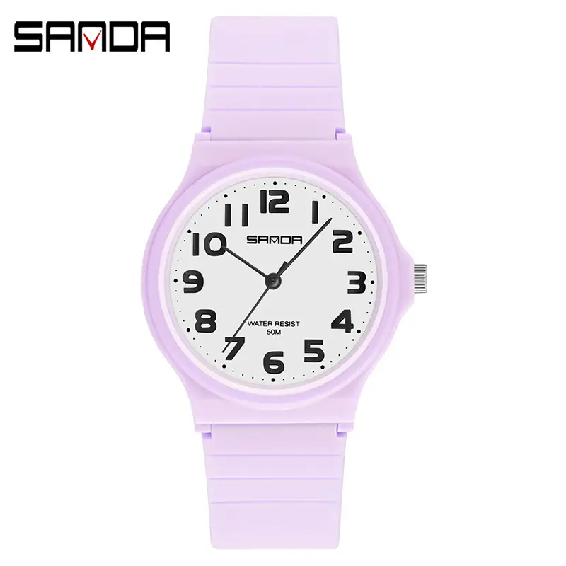 Sanda Black Quartz Watch for Men Women School Party Exam - Image 7