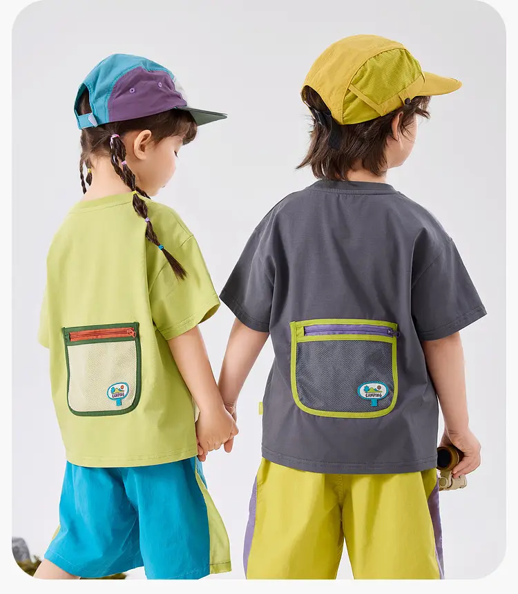 Doodle Baby T-shirt Green Summer Boys' 7A Antibacterial — feature 25