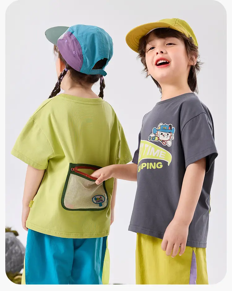 Doodle Baby T-shirt Green Summer Boys' 7A Antibacterial — feature 27