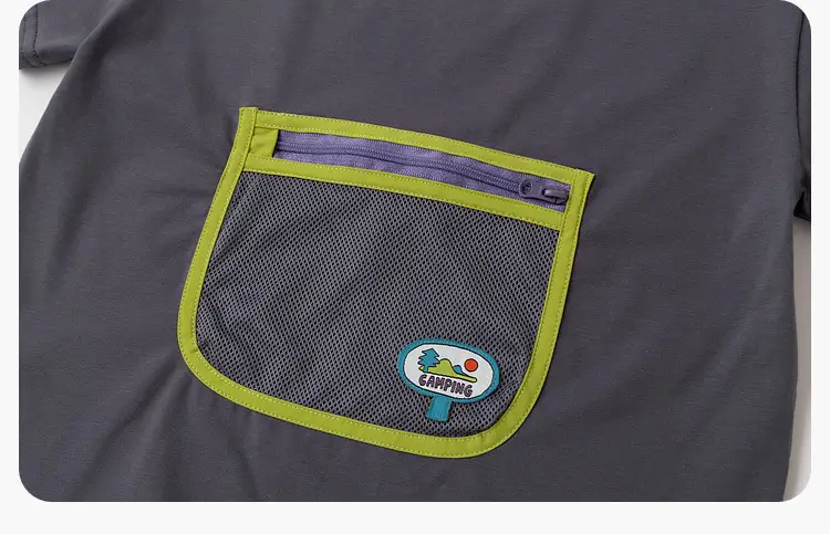 Doodle Baby T-shirt Green Summer Boys' 7A Antibacterial — feature 38