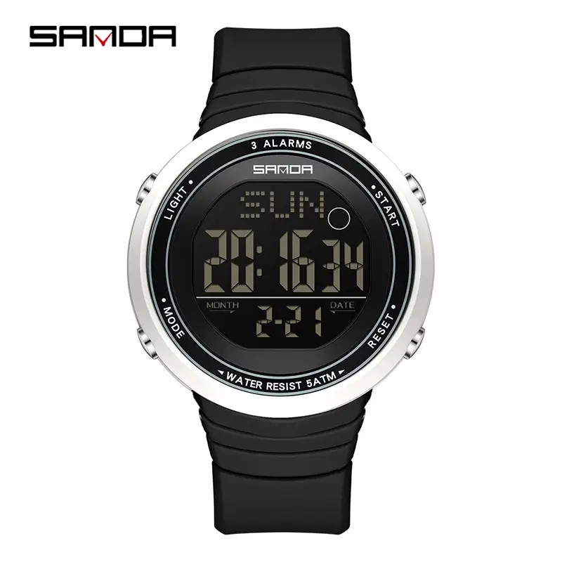 Sanda Waterproof Luminous Men's Sports Watch 43mm - Image 5