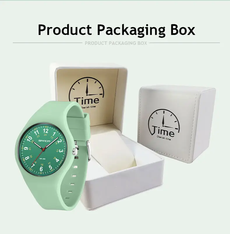 Sanda White Silicone Waterproof Student Quartz Watch — feature 37