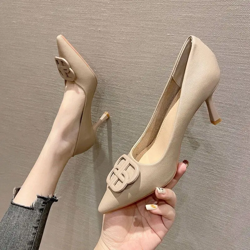 Black Stiletto High Heels Women's 2026 Spring Autumn - Image 4
