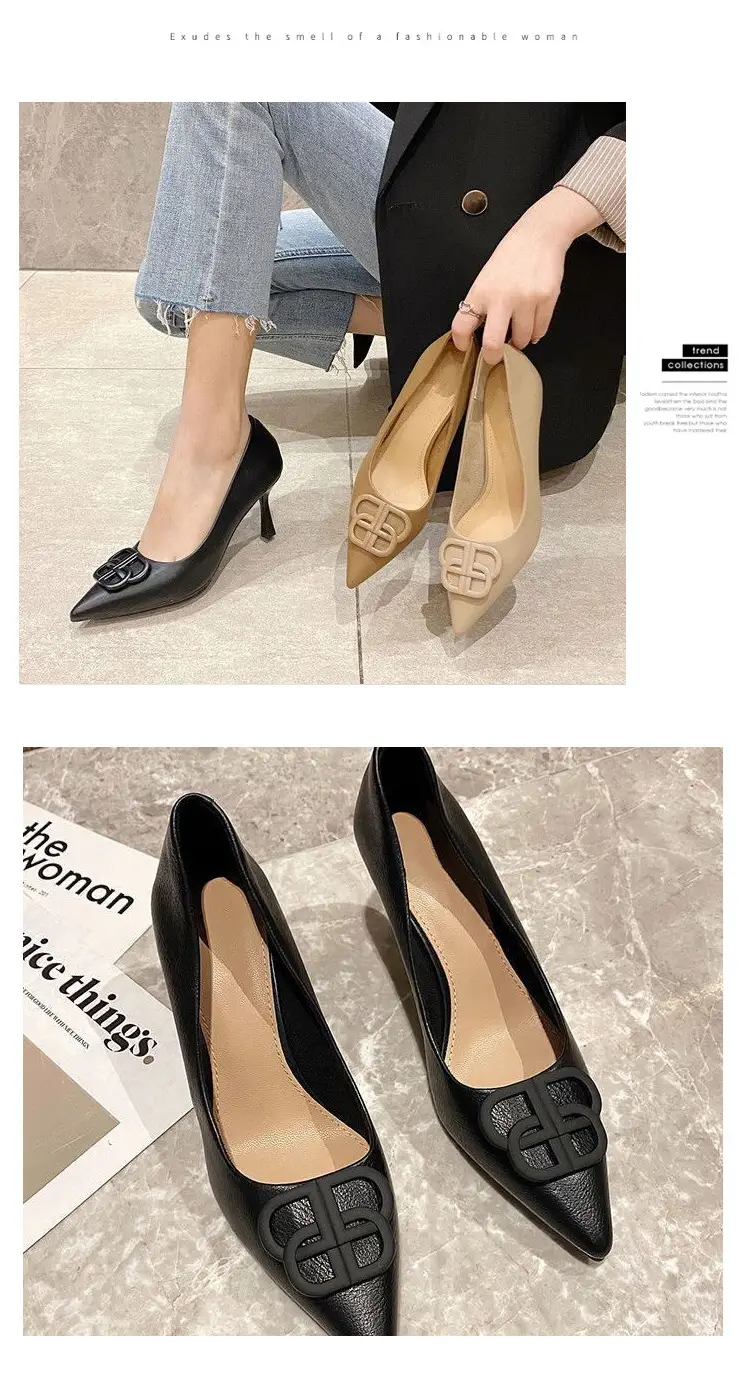 Black Stiletto High Heels Women's 2026 Spring Autumn â feature 11