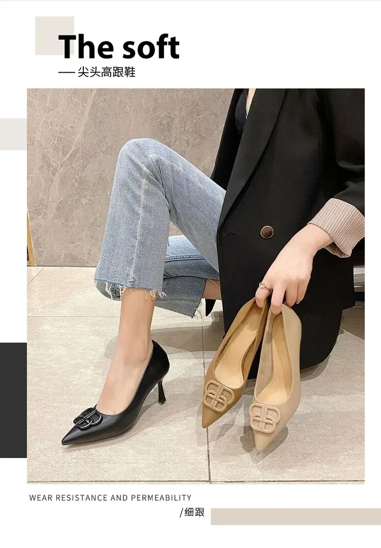 Black Stiletto High Heels Women's 2026 Spring Autumn â feature 3